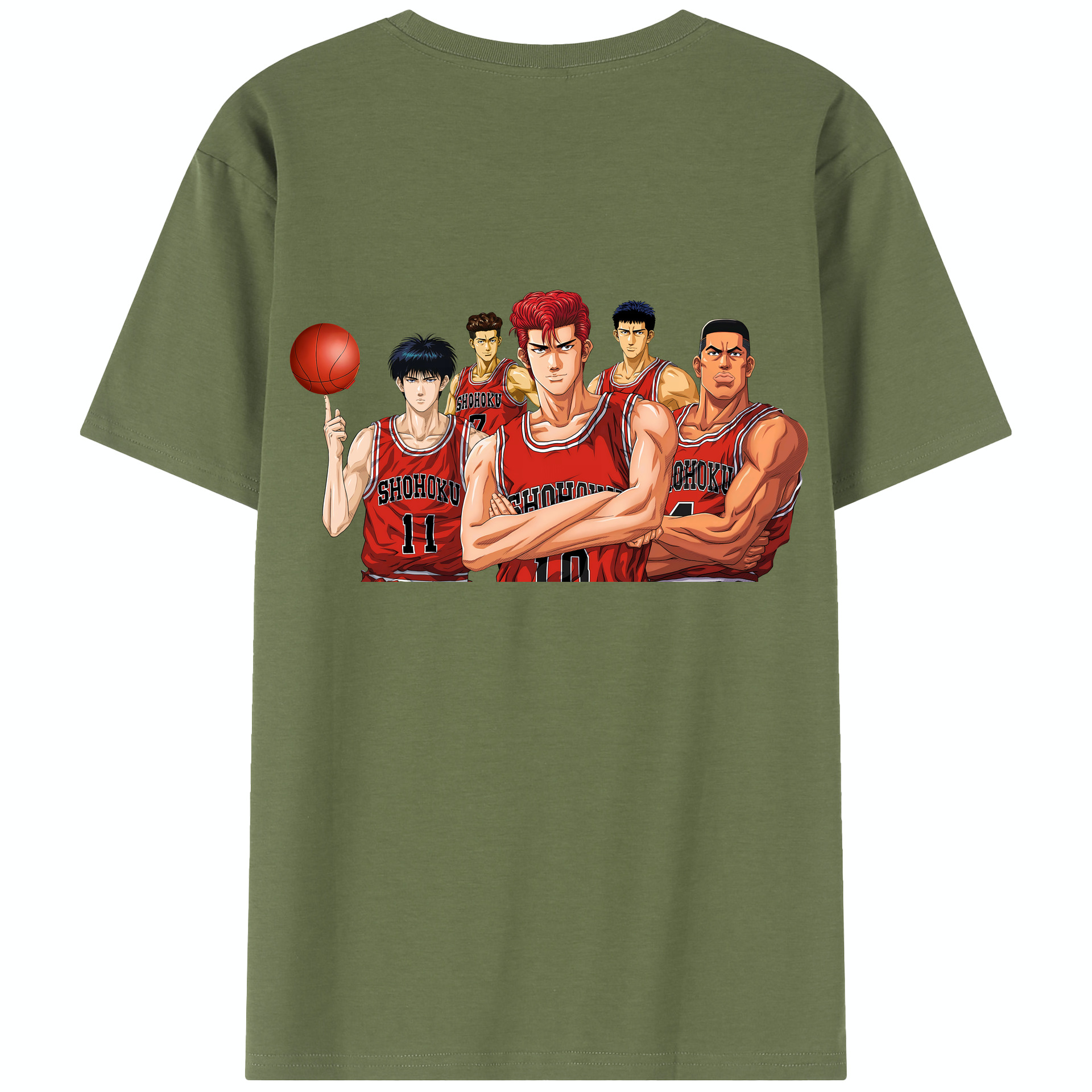 SLAM DUNK／スラムダンク 綿100％半袖Tシャツ（背面プリント）